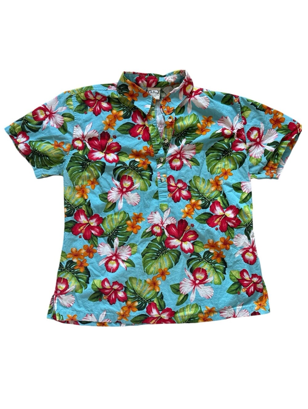 Go Barefoot Trader Joe’s Hawaiian Button Shirt. Women’s Size XL